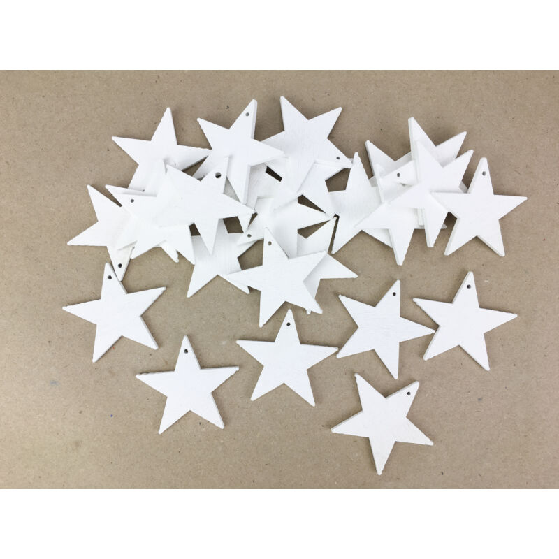 Fehér csillag 4,5cm 25db/csomag