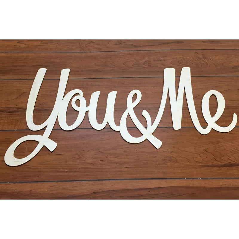 Natúr fa - "You & Me" felirat 75cm