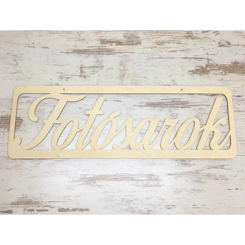 Natúr fa - "Fotósarok" tábla 25x74cm