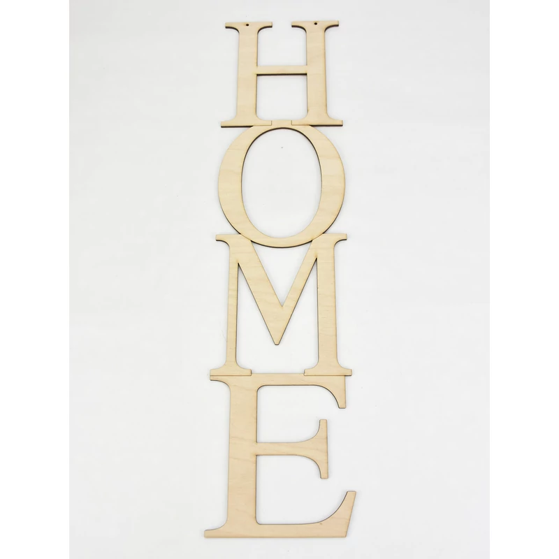 Natúr fa - "HOME" felirat 50cm