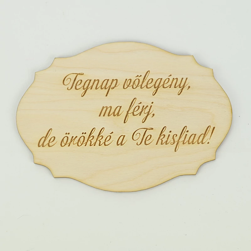 Szülőköszöntő Ajándék Tábla - 