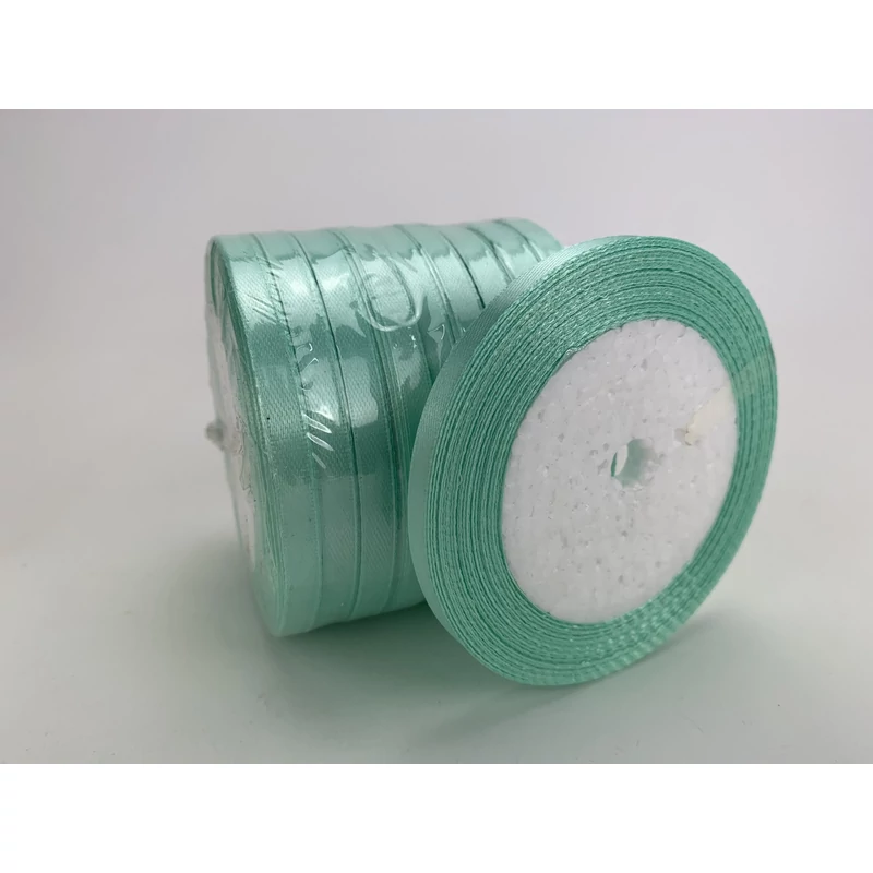 Menta szatén szalag 6mm 10 tekercs - OKOS ÁR!