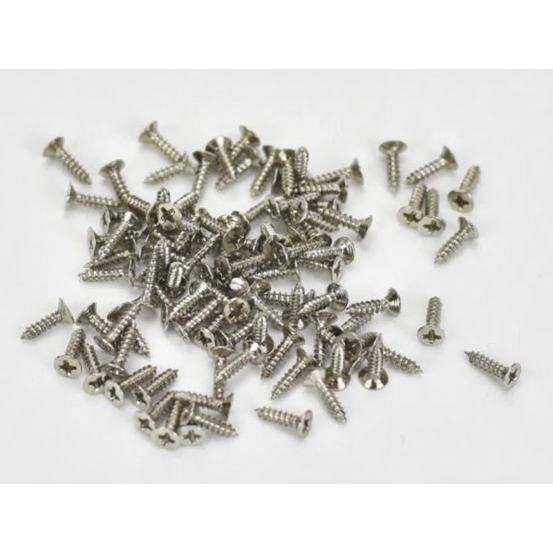 Csavar 2*8mm ezüst 100db/csomag