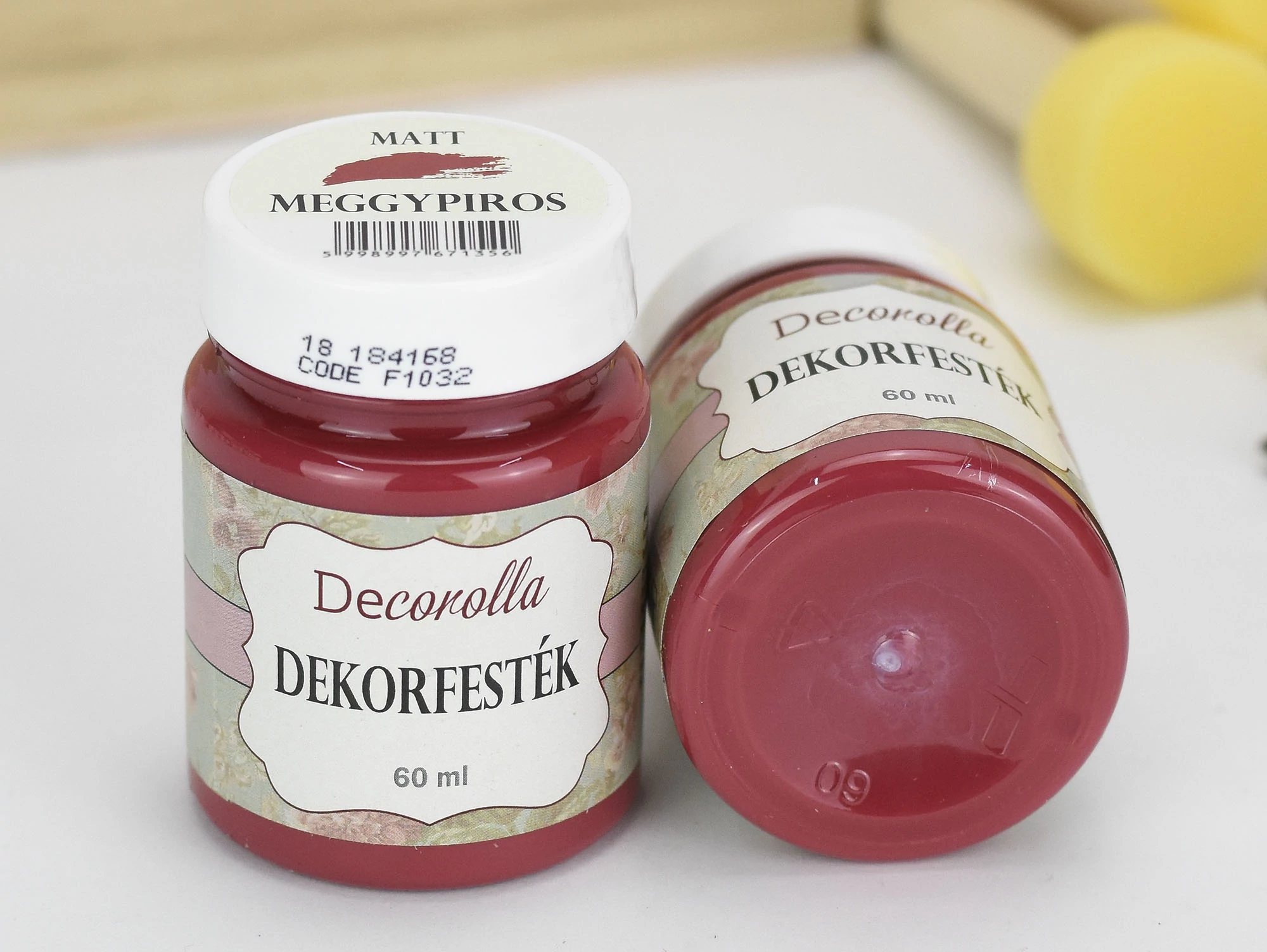 Decorolla matt dekorfesték 60ml  meggypiros