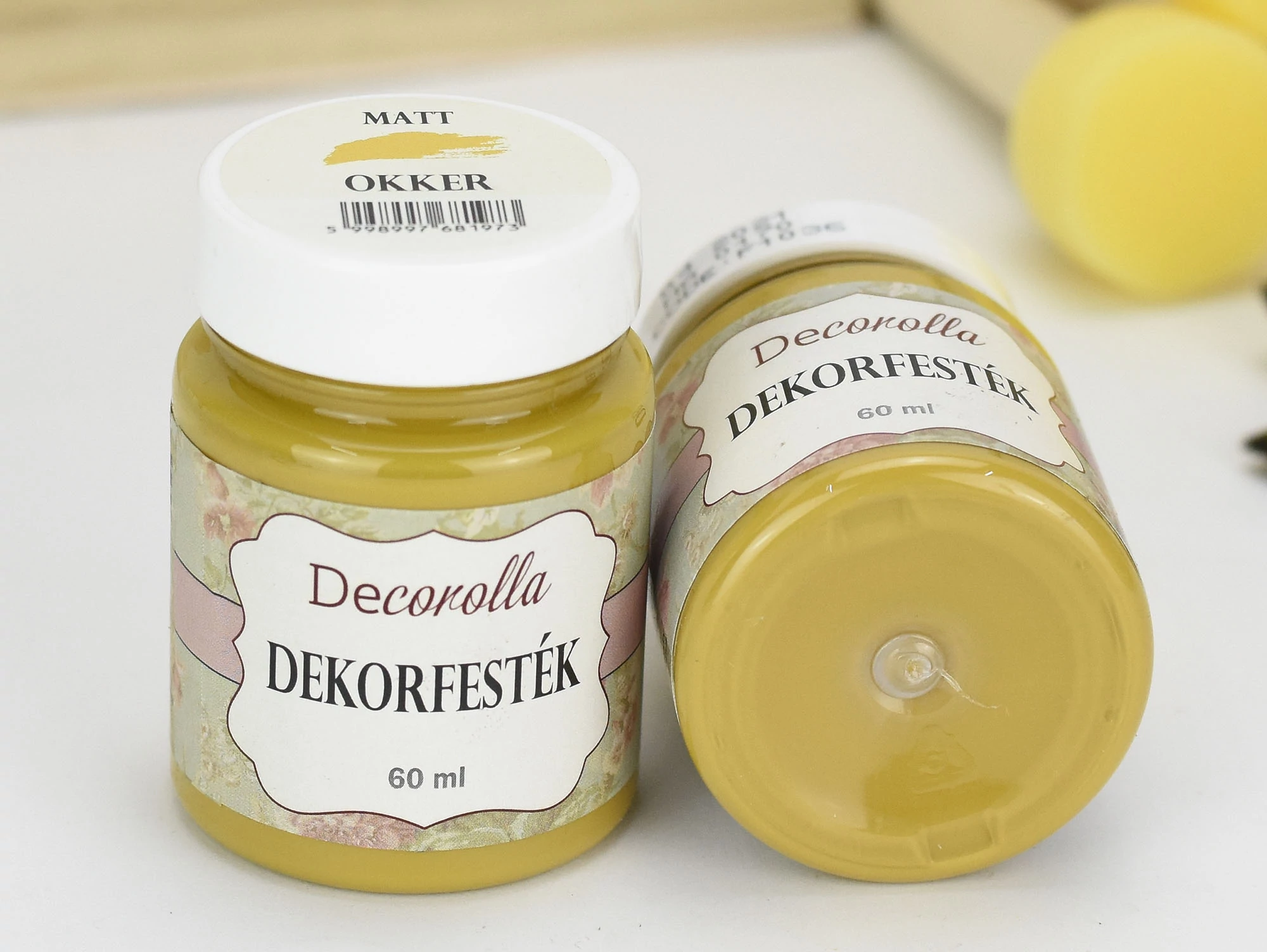 Decorolla matt dekorfesték 60ml okker
