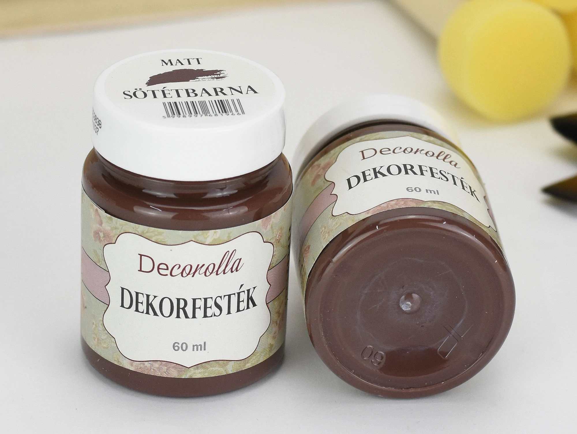 Decorolla matt dekorfesték 60ml sötétbarna