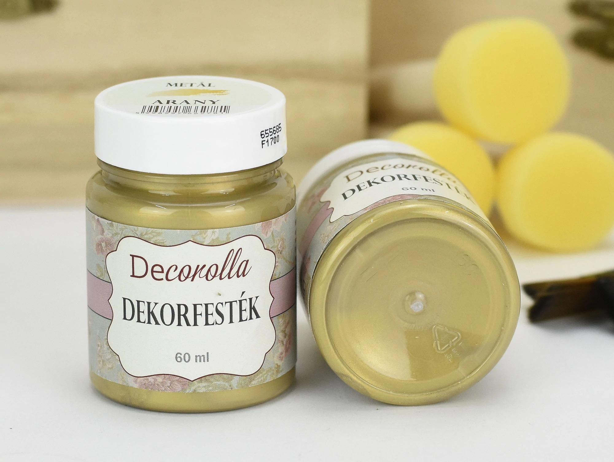 Decorolla metál dekorfesték 60ml arany