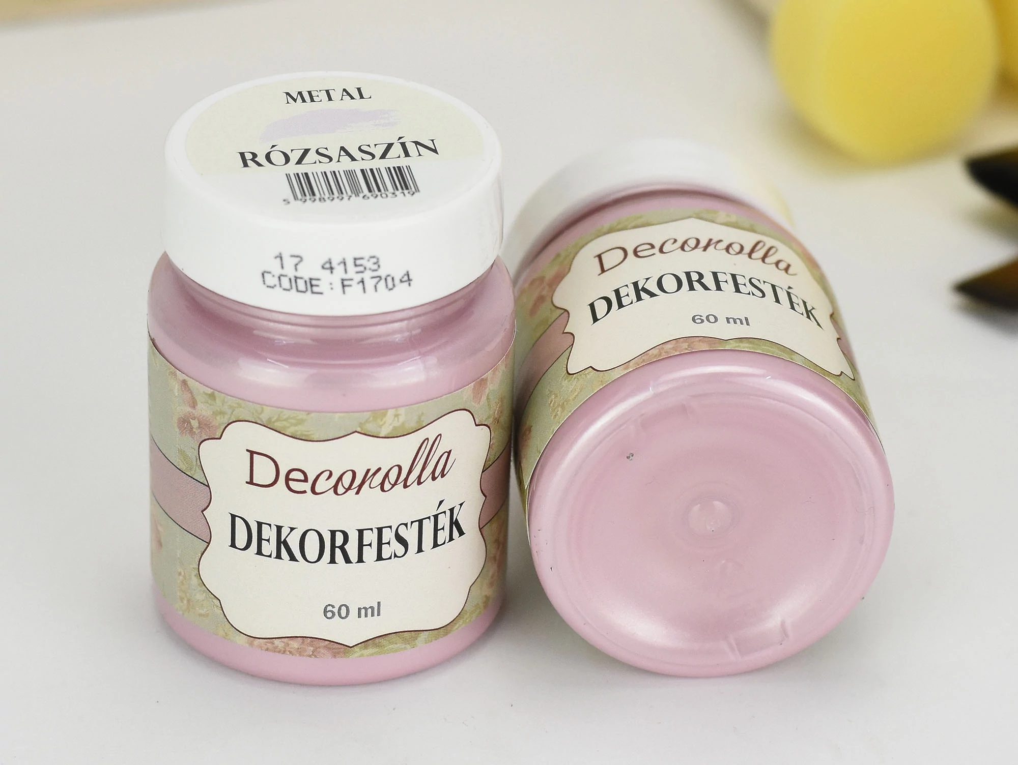 Decorolla metál dekorfesték 60ml rózsaszín