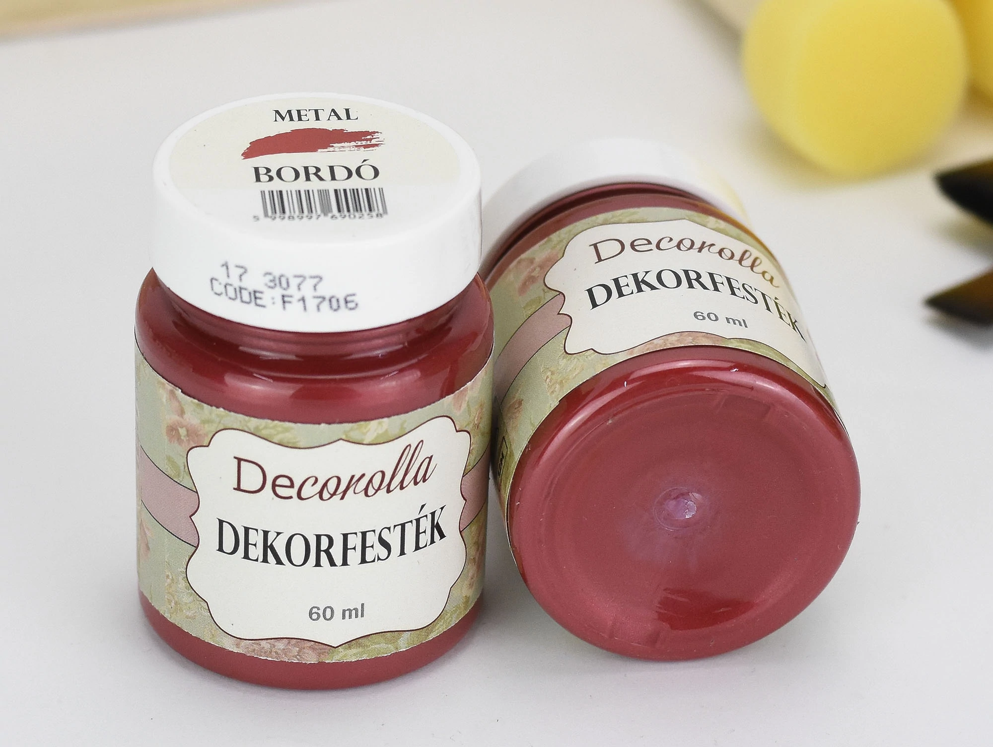 Decorolla metál dekorfesték 60ml bordó