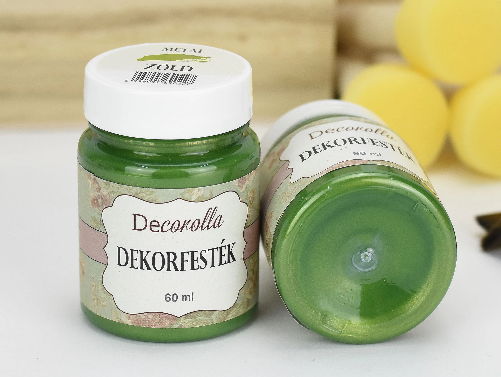 Decorolla metál dekorfesték 60ml zöld