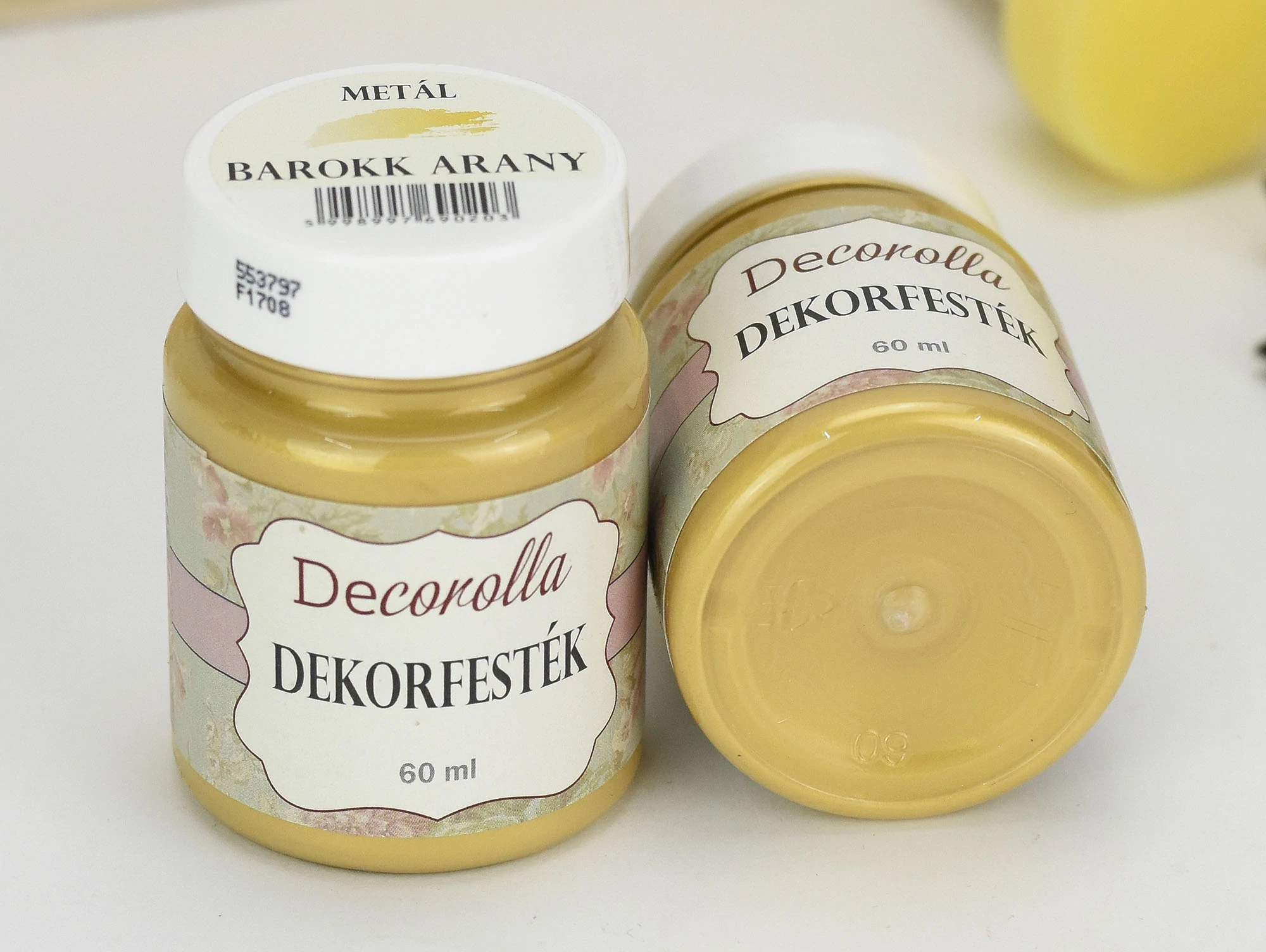 Decorolla metál dekorfesték 60ml barokkarany