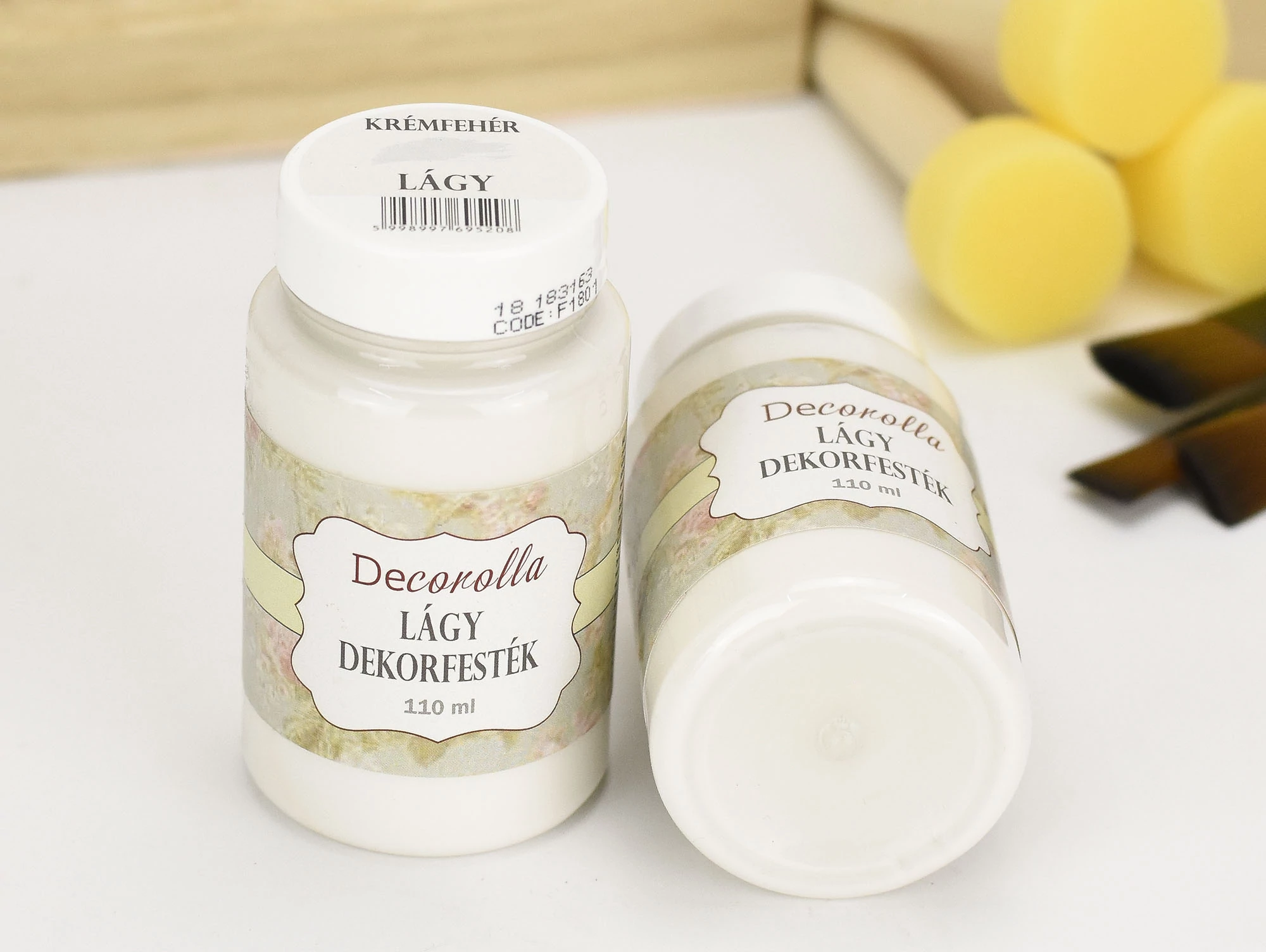 Decorolla lágy dekorfesték 110ml krémfehér