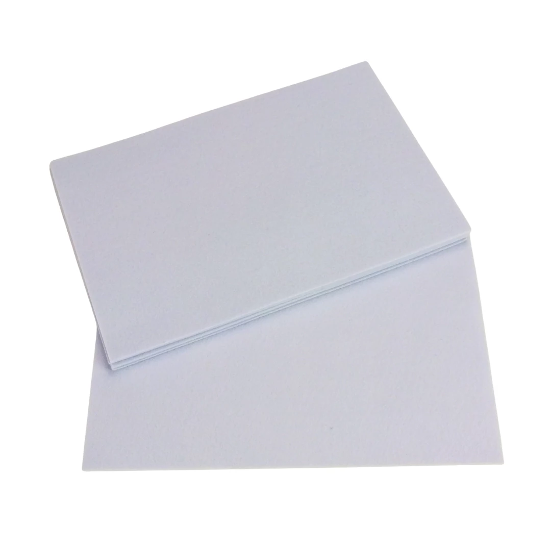 Barkácsfilc, filc lapok 2mm 10db/csomag - Fehér (100/#)