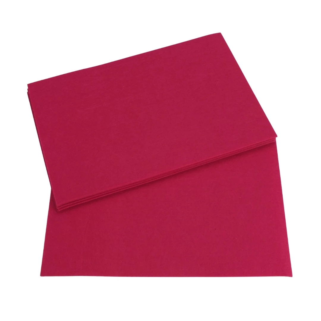 Barkácsfilc, filc lapok 2mm 10db/csomag - Magenta (100/#)