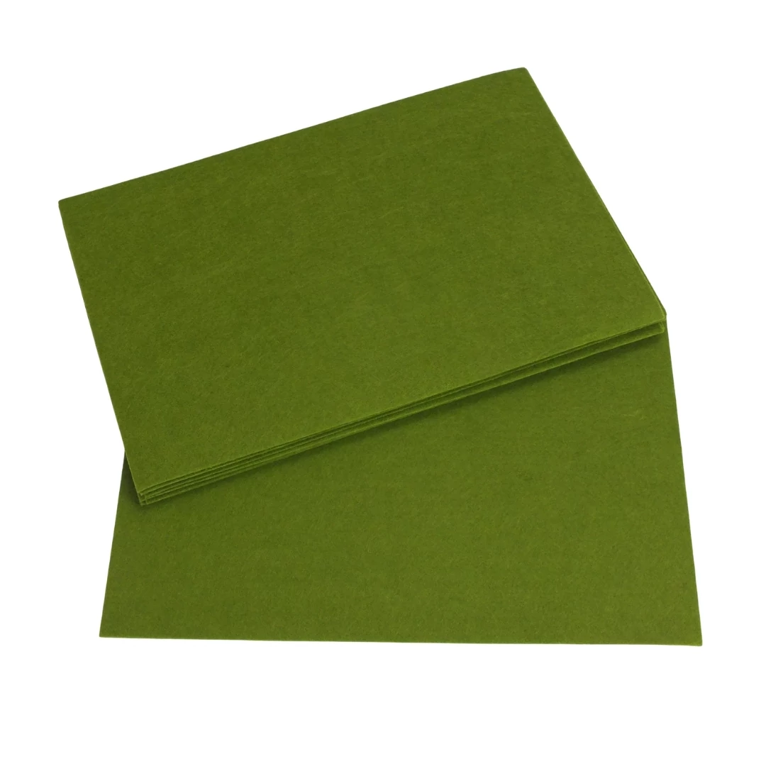 Barkácsfilc, filc lapok 2mm 10db/csomag - Oliva (100/#)