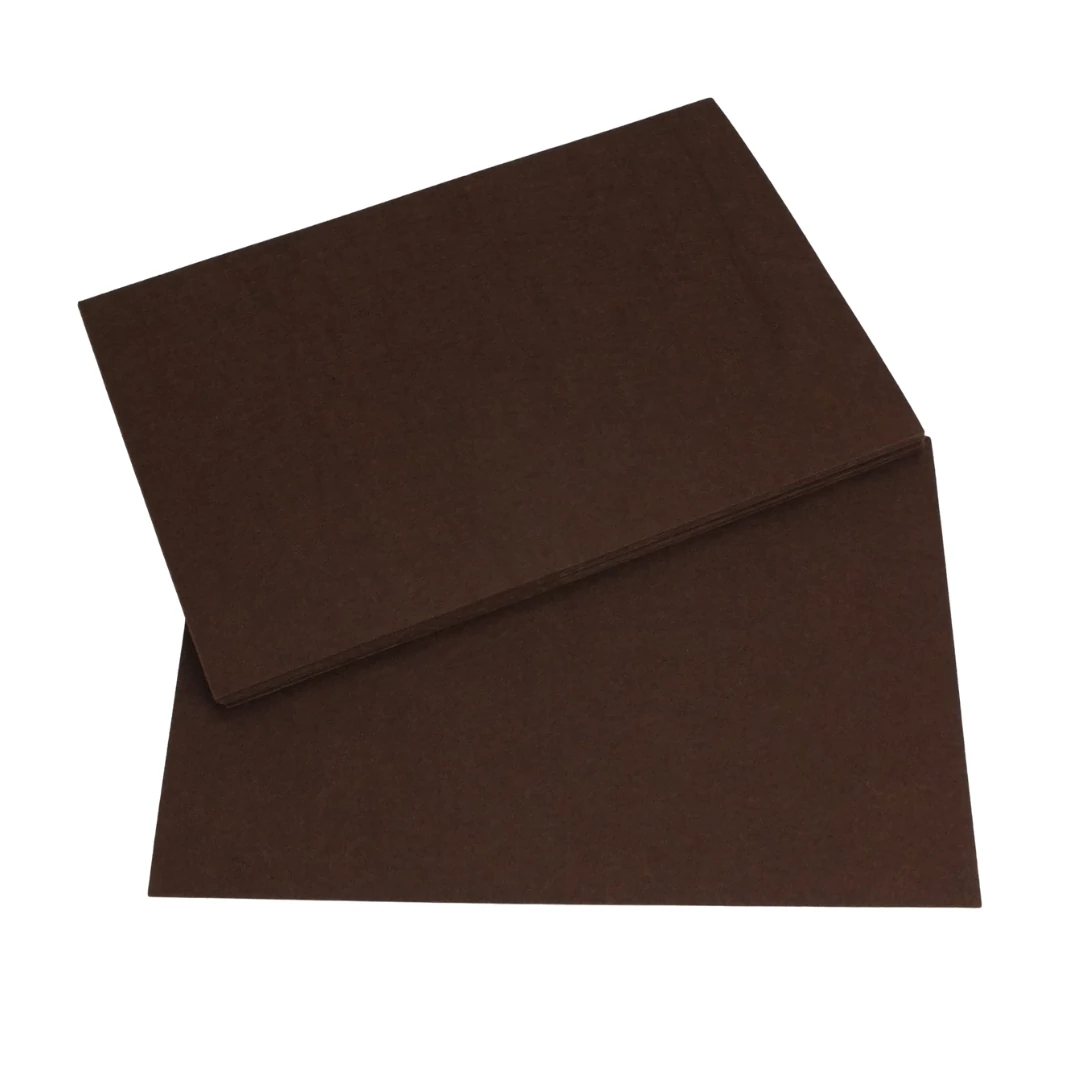 Barkácsfilc, filc lapok 2mm 10db/csomag - Barna (100/#)