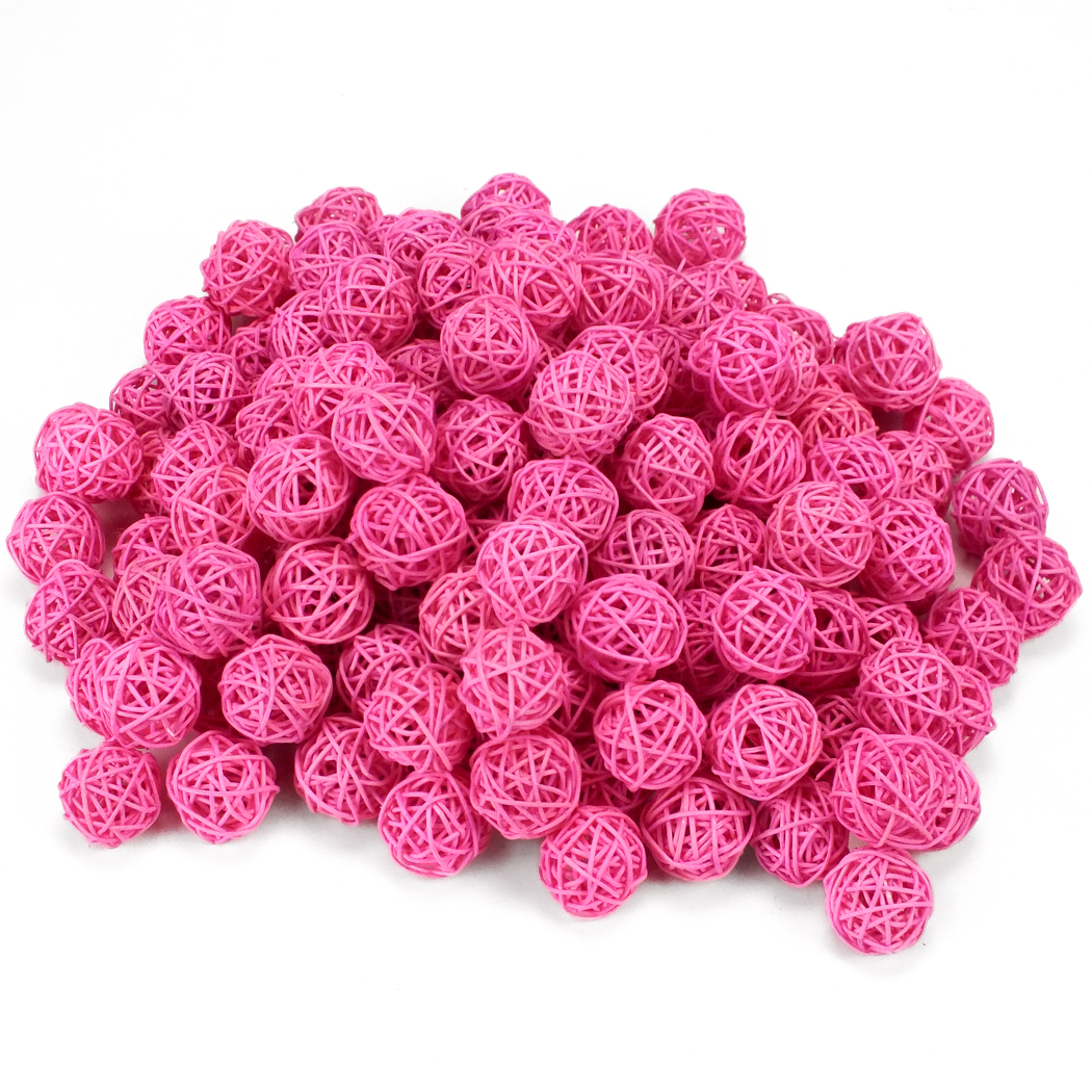 Vessző gömb rózsaszín 3cm 150db/csomag
