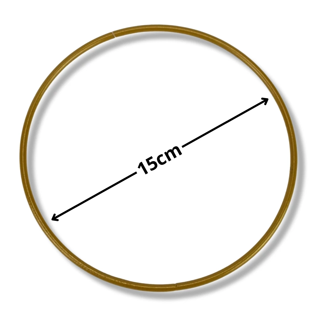 Fém karika arany 15cm 100/#