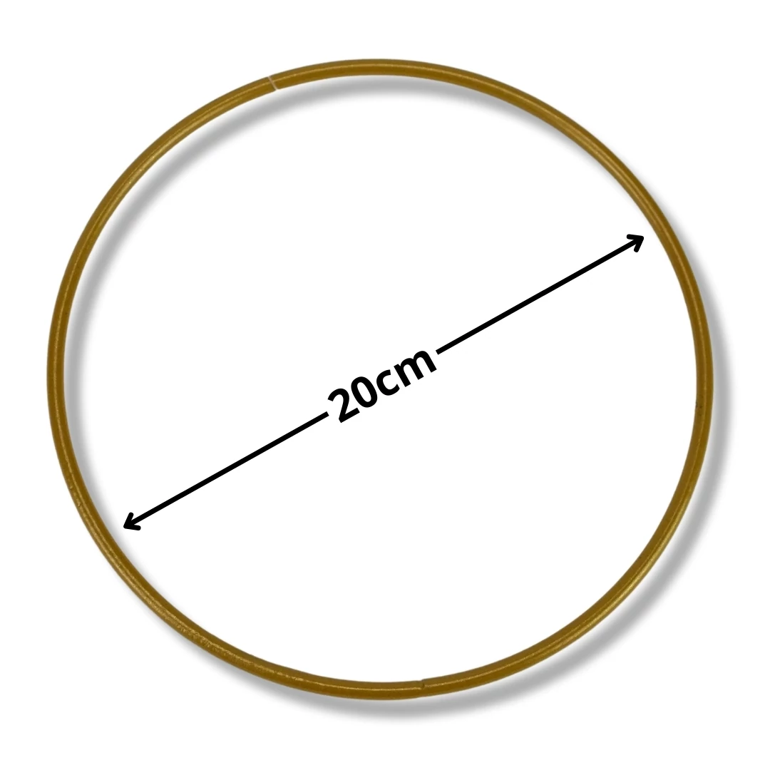 Fém karika arany 20cm (100/#)