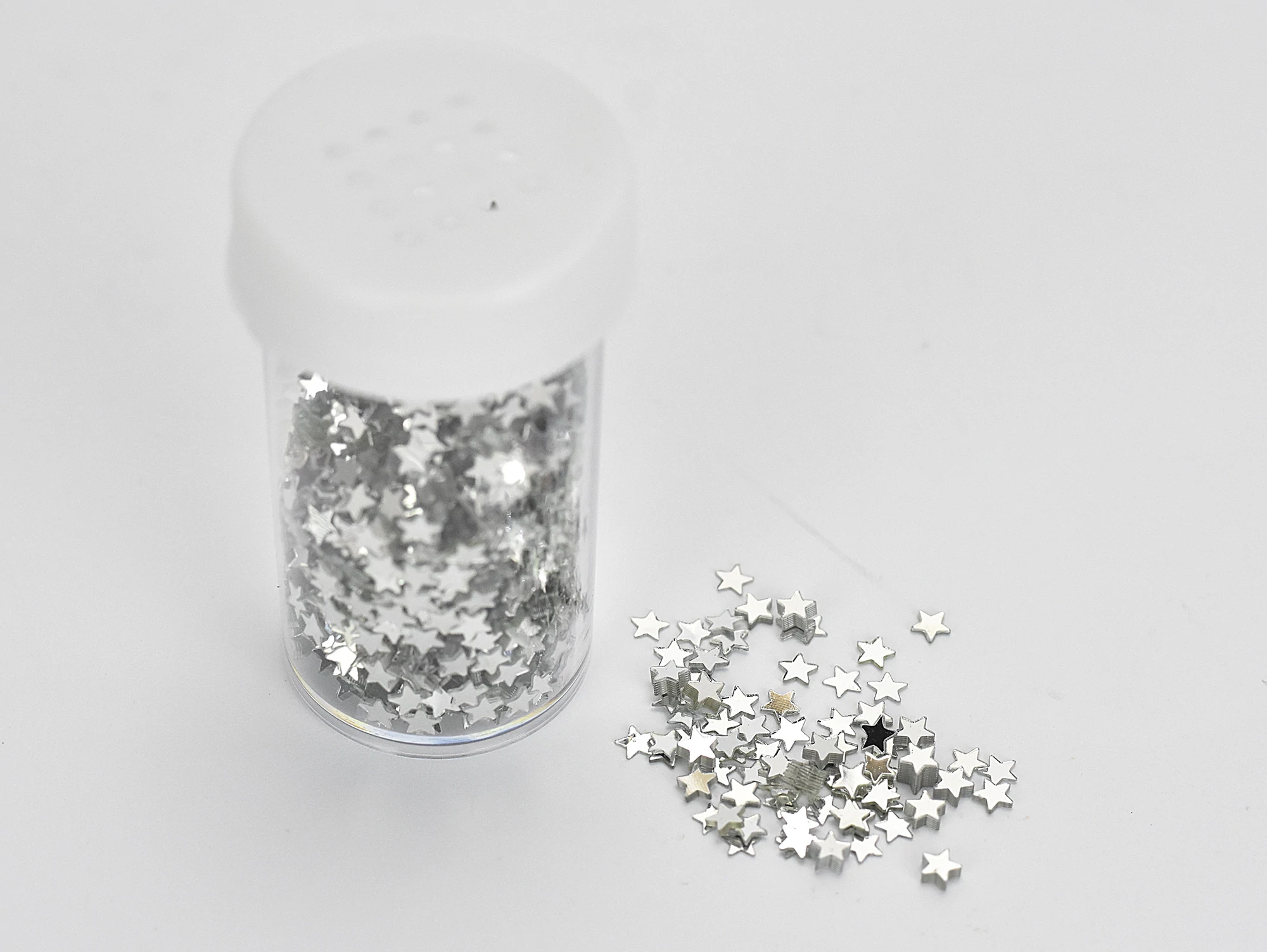 Csillag flitter ezüst
