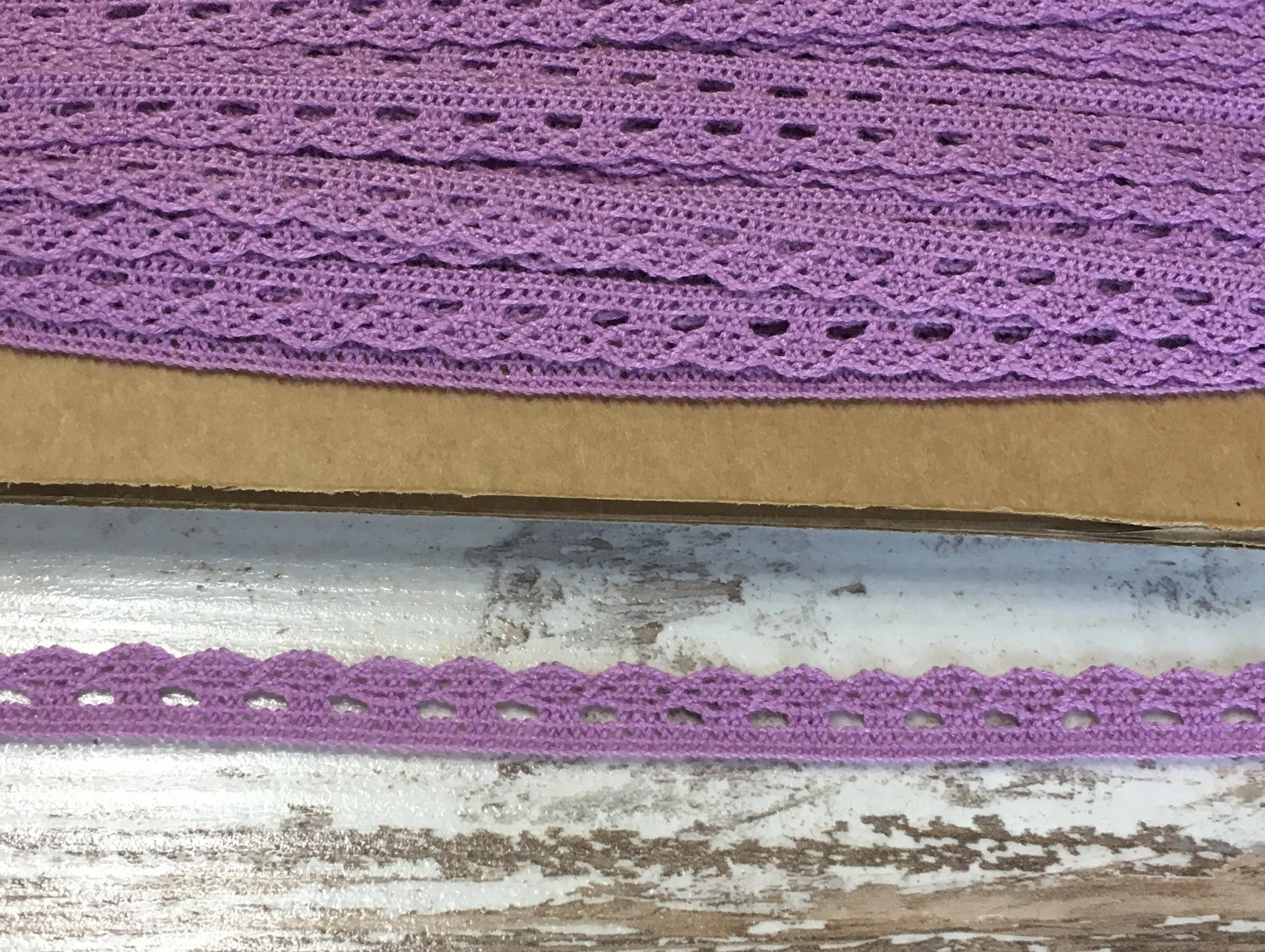 Orgonalila pamut csipke 1cm x 2méter