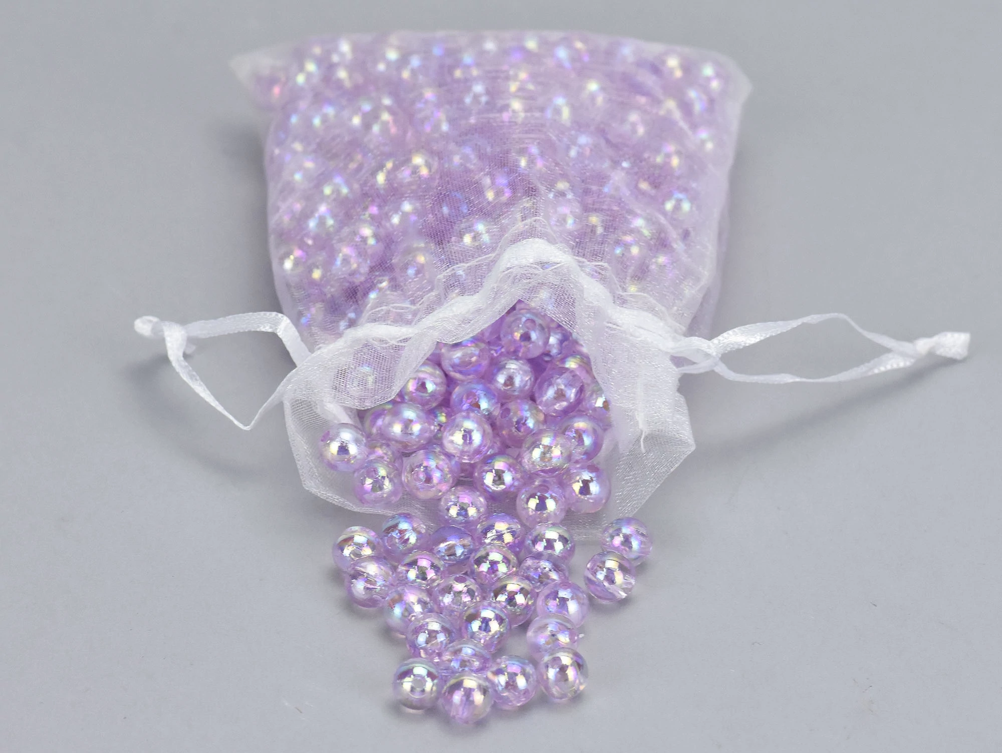 Gyöngyház gyöngy lila 8mm 85gramm