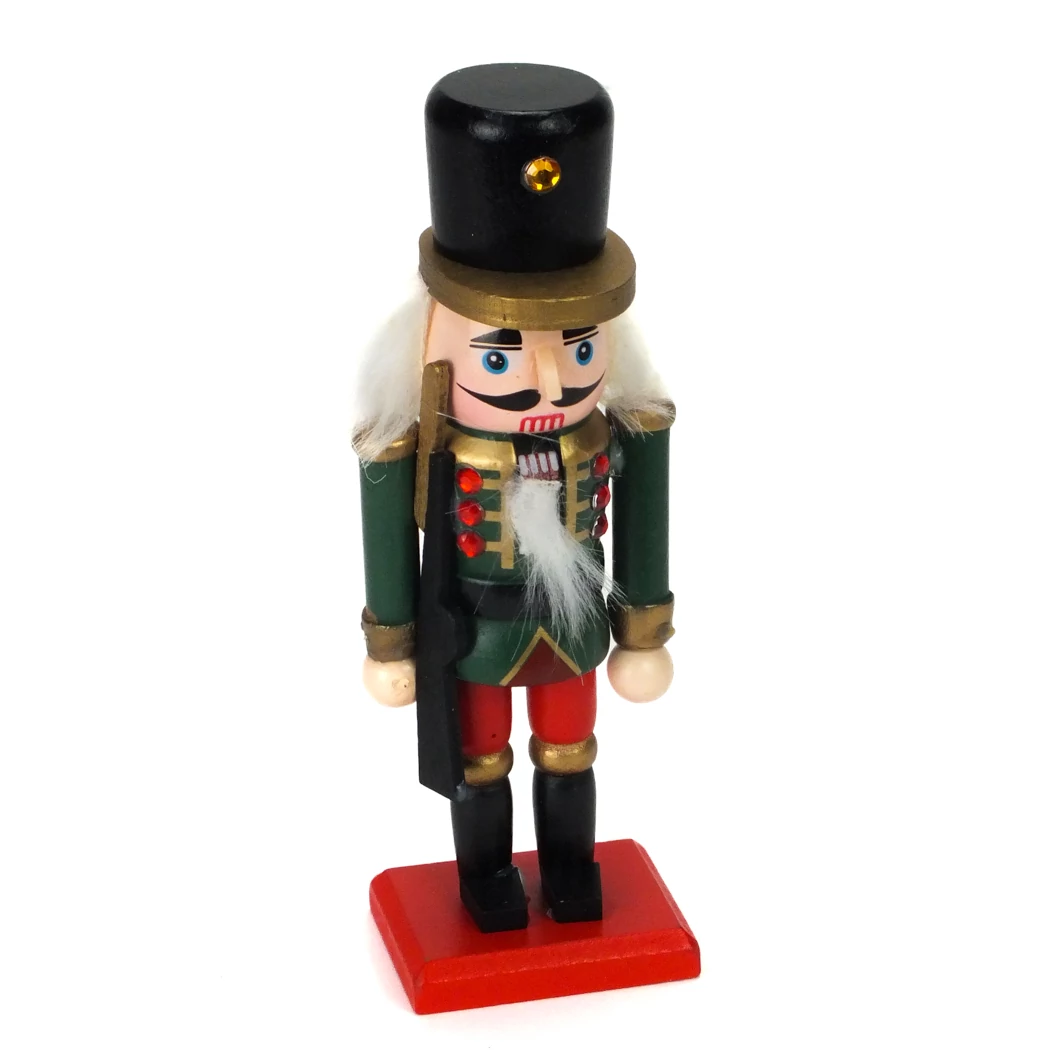 Diótörő 14cm zöld kabátos 14cm 90/#