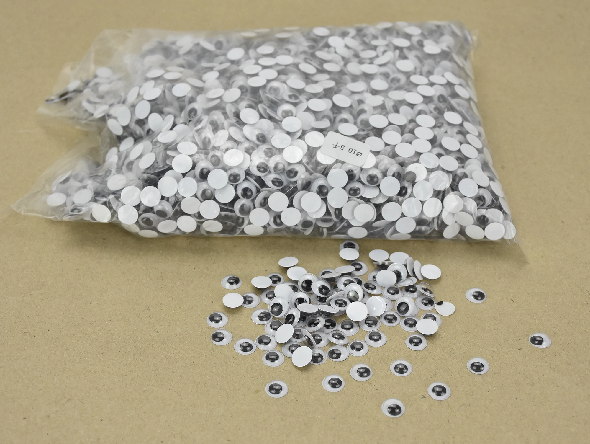 Mozgó szem, kerek 1cm 5000db/csomag-OKOSÁR!