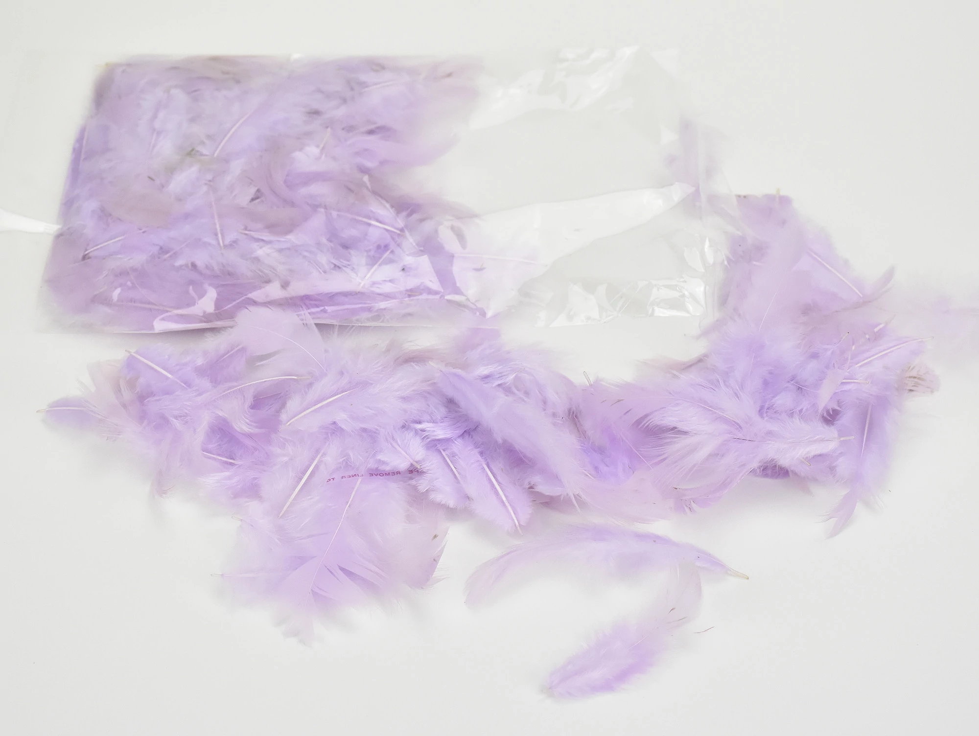 Madártoll halványlila 7-8cm 10g/csomag