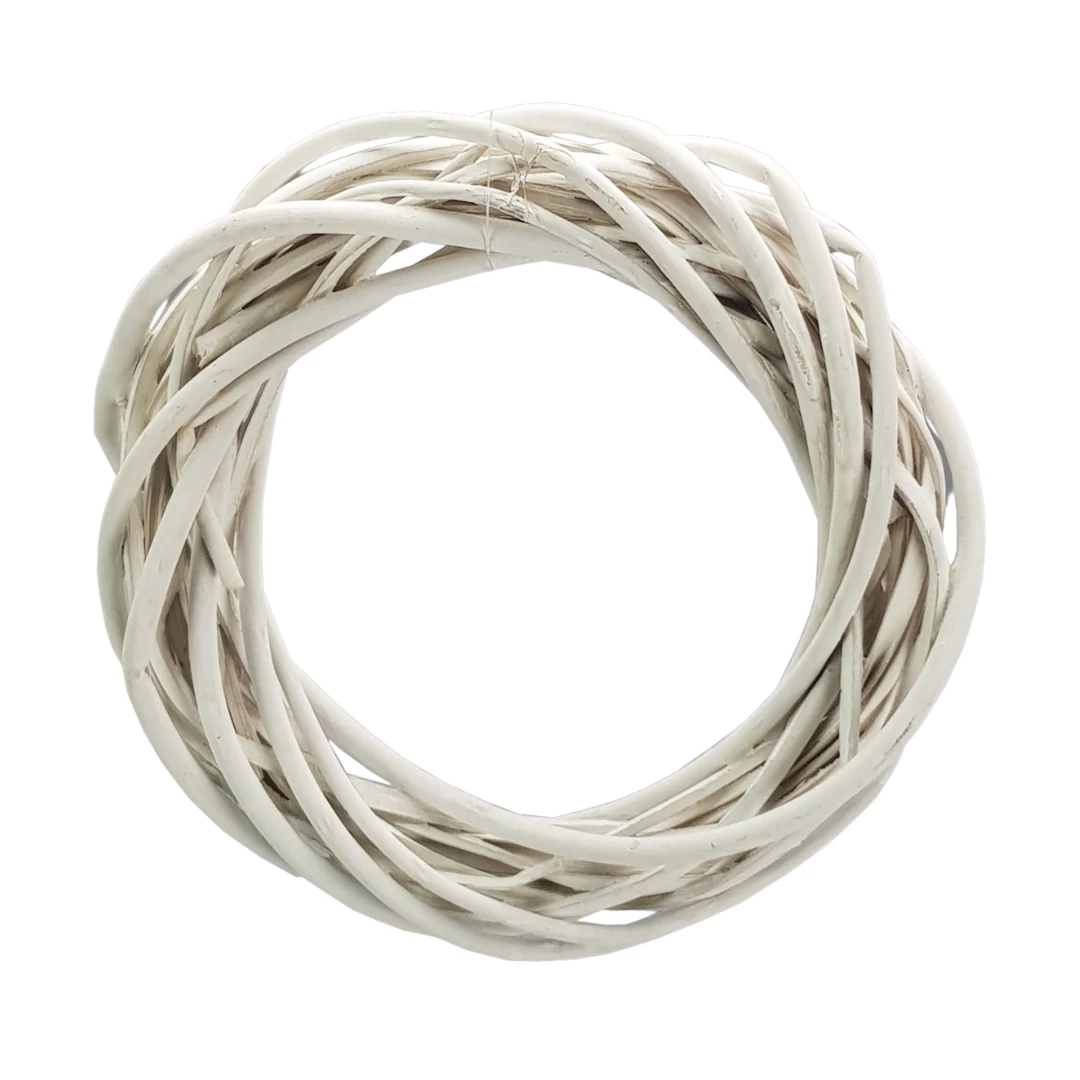 Vessző koszorú fehér 20cm 60/#