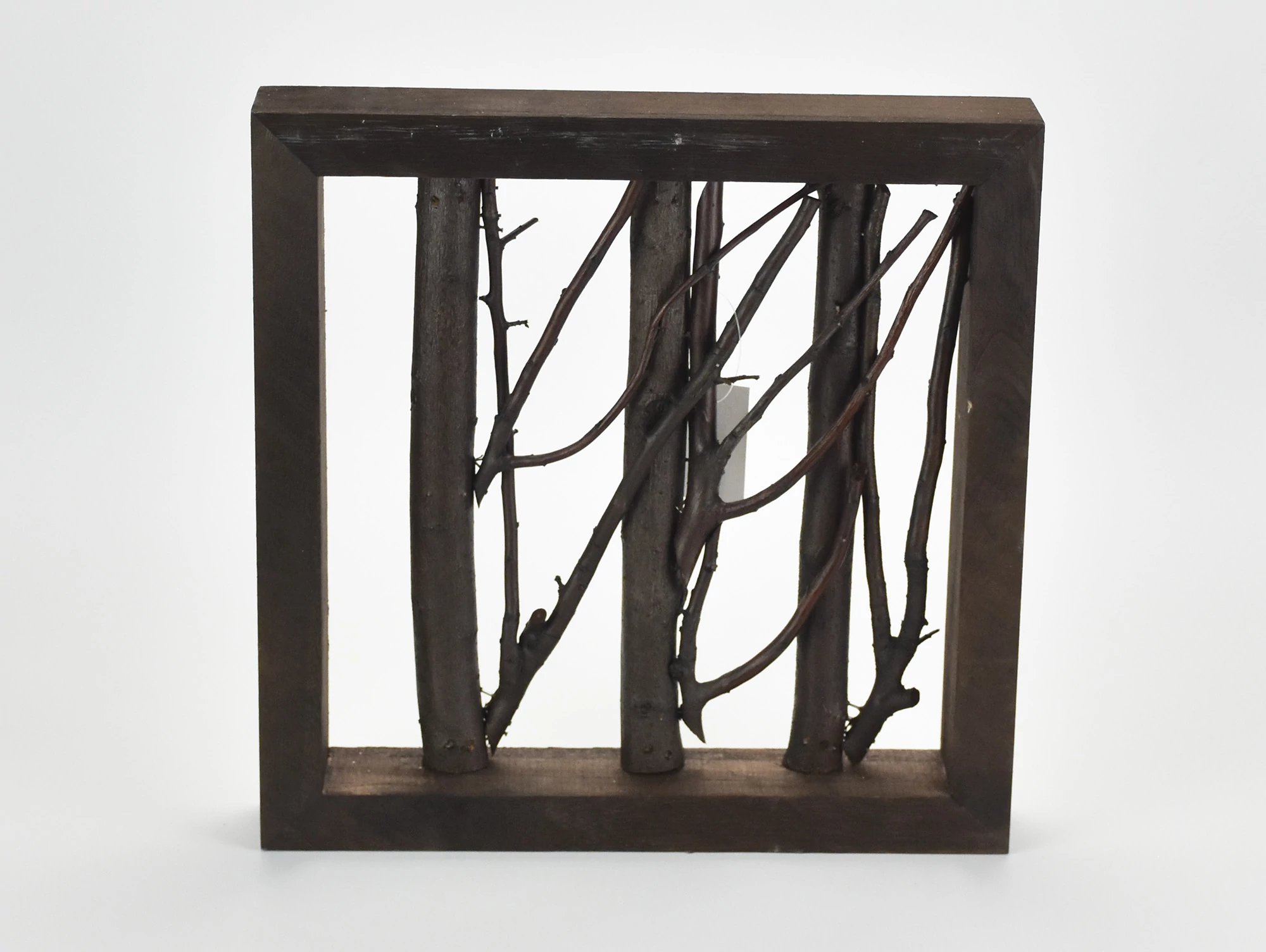Ágas keret dekoráció barna 30*30*5cm