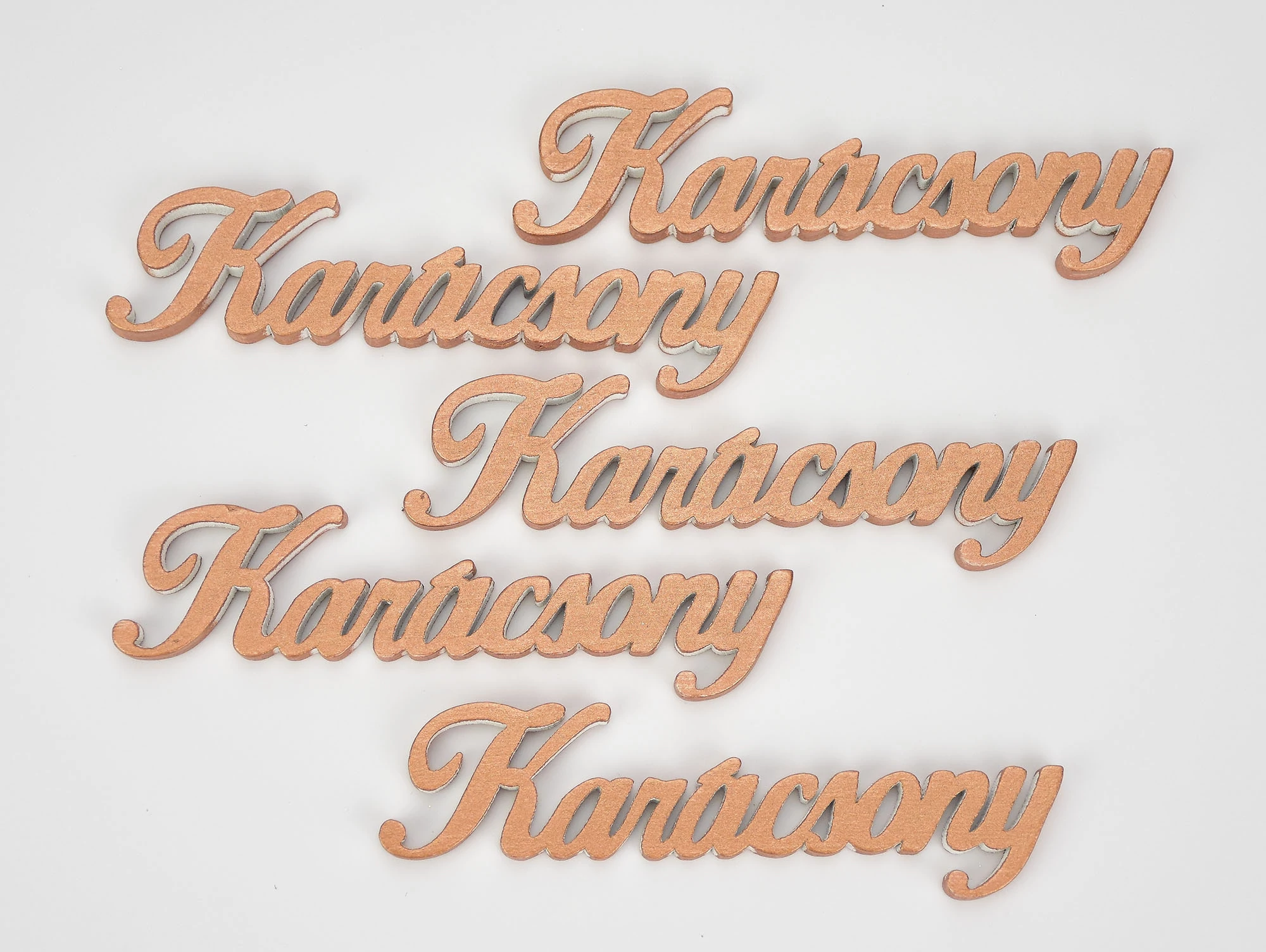 Karácsony felirat metál bronz 10cm 5db/cs 200/#