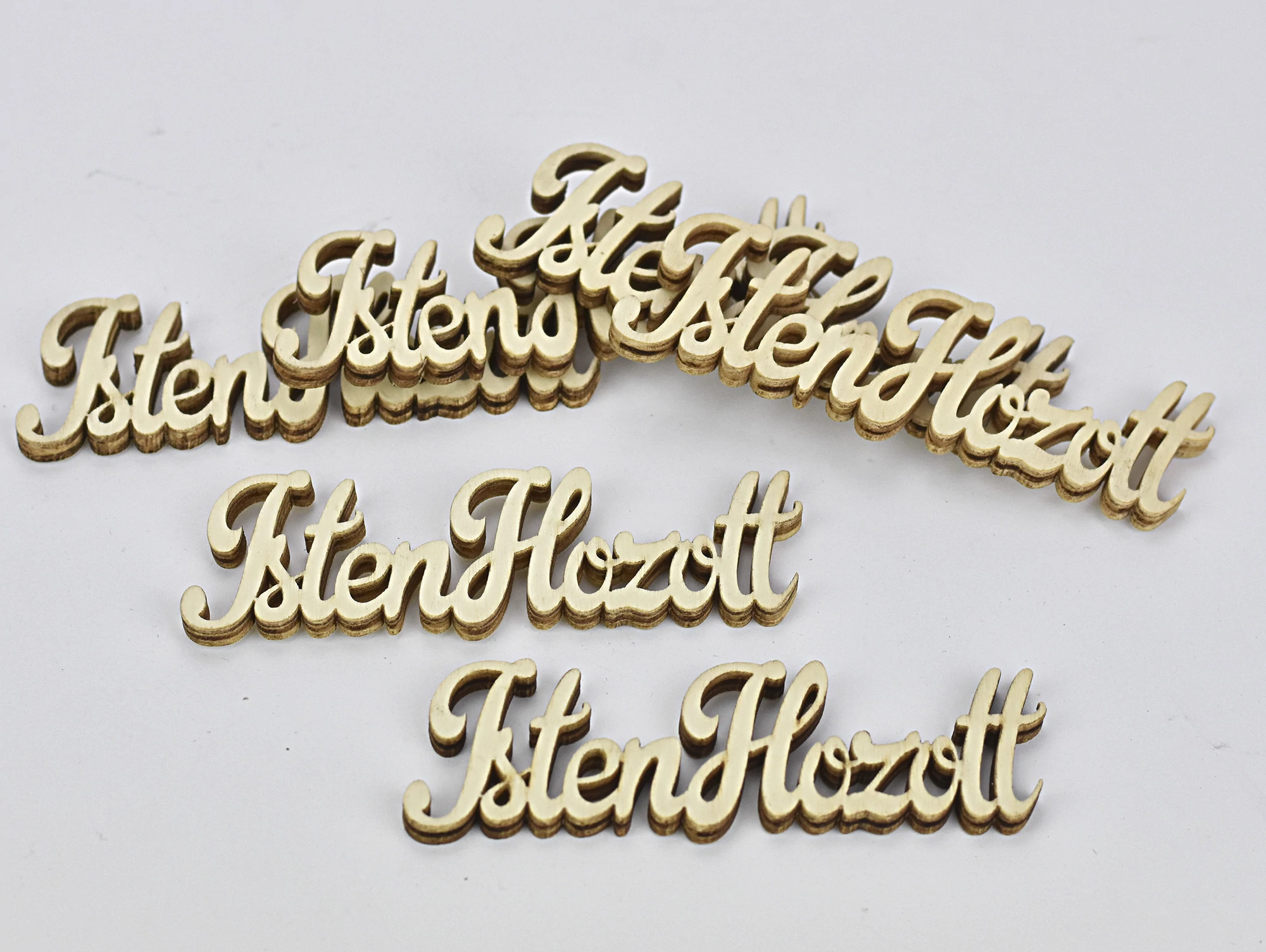 Isten Hozott felirat natúr 10cm 6db/csomag 200/#