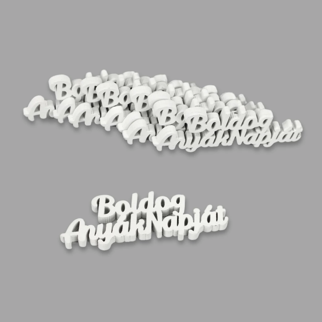 Natúr fa Boldog anyák napját felirat fehér 8db/csomag 217/#
