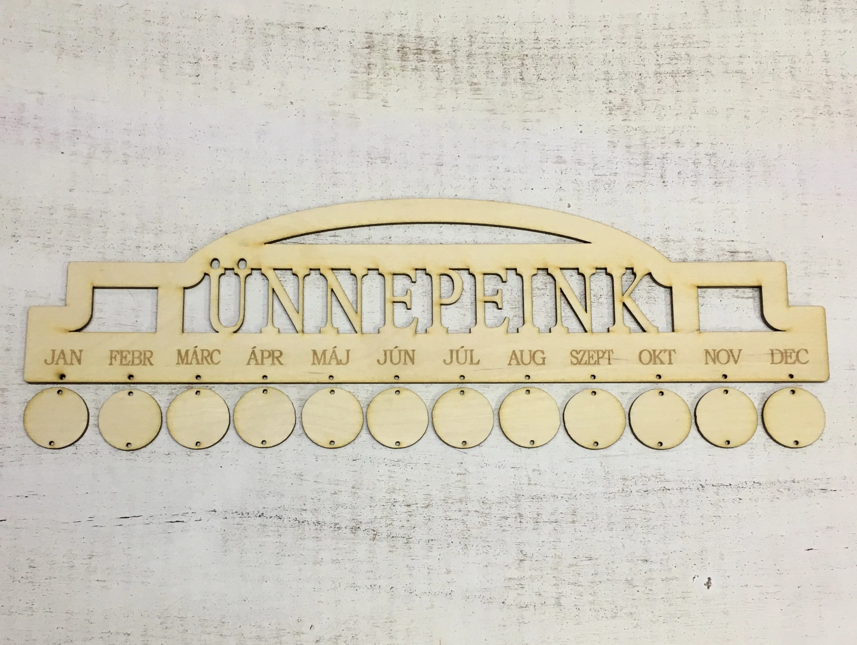 Natúr fa - Ünnepeink tábla 45cm