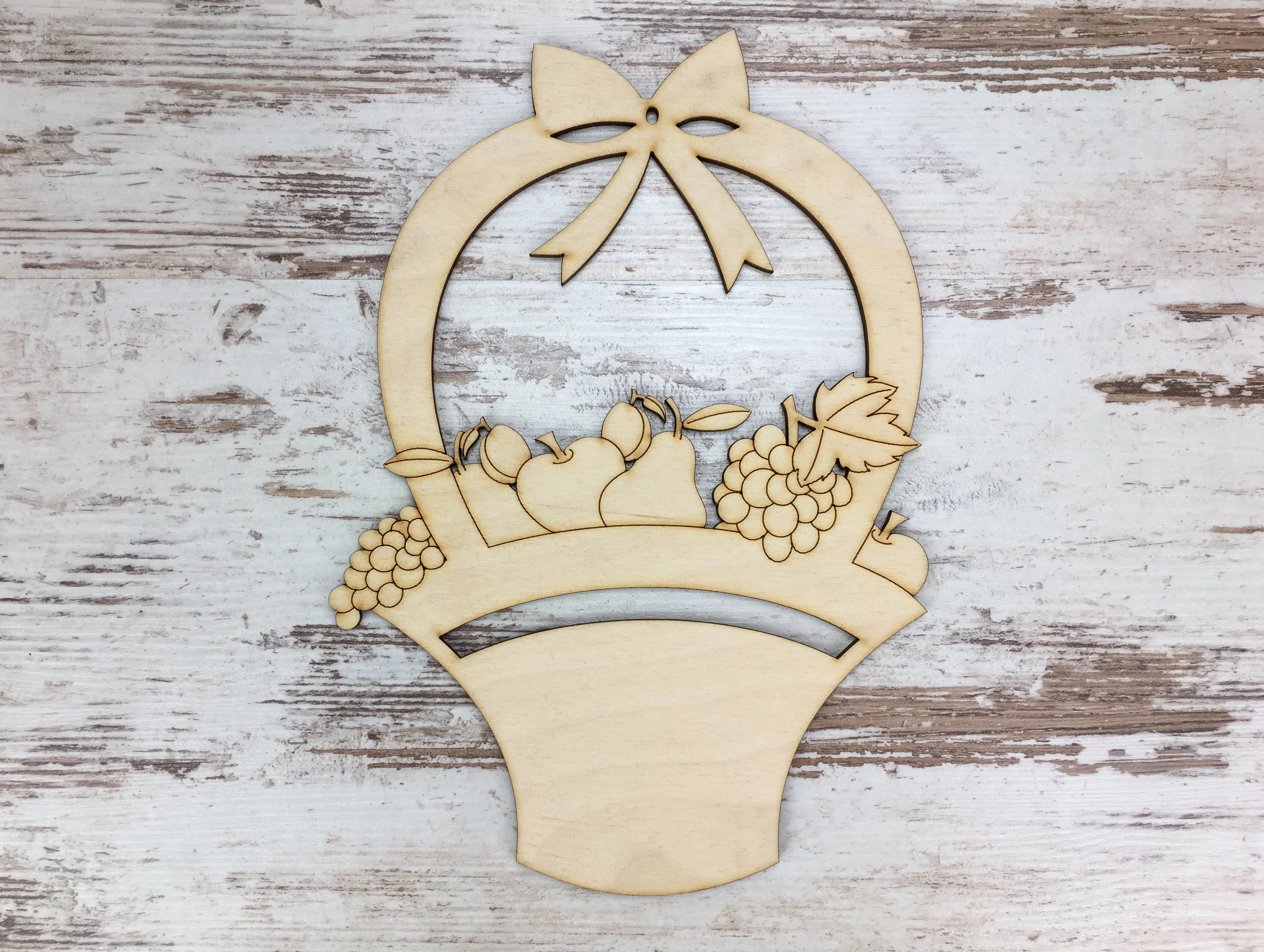 Natúr fa - Gyümölcskosár 24cm