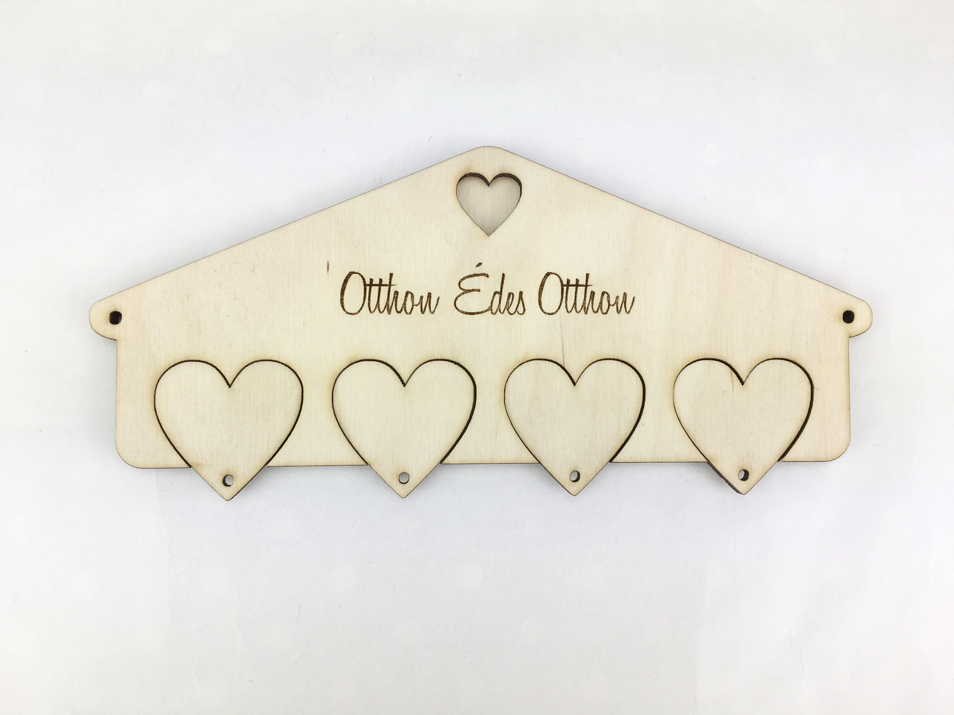 Natúr fa - Kulcstartó családi 20x8cm