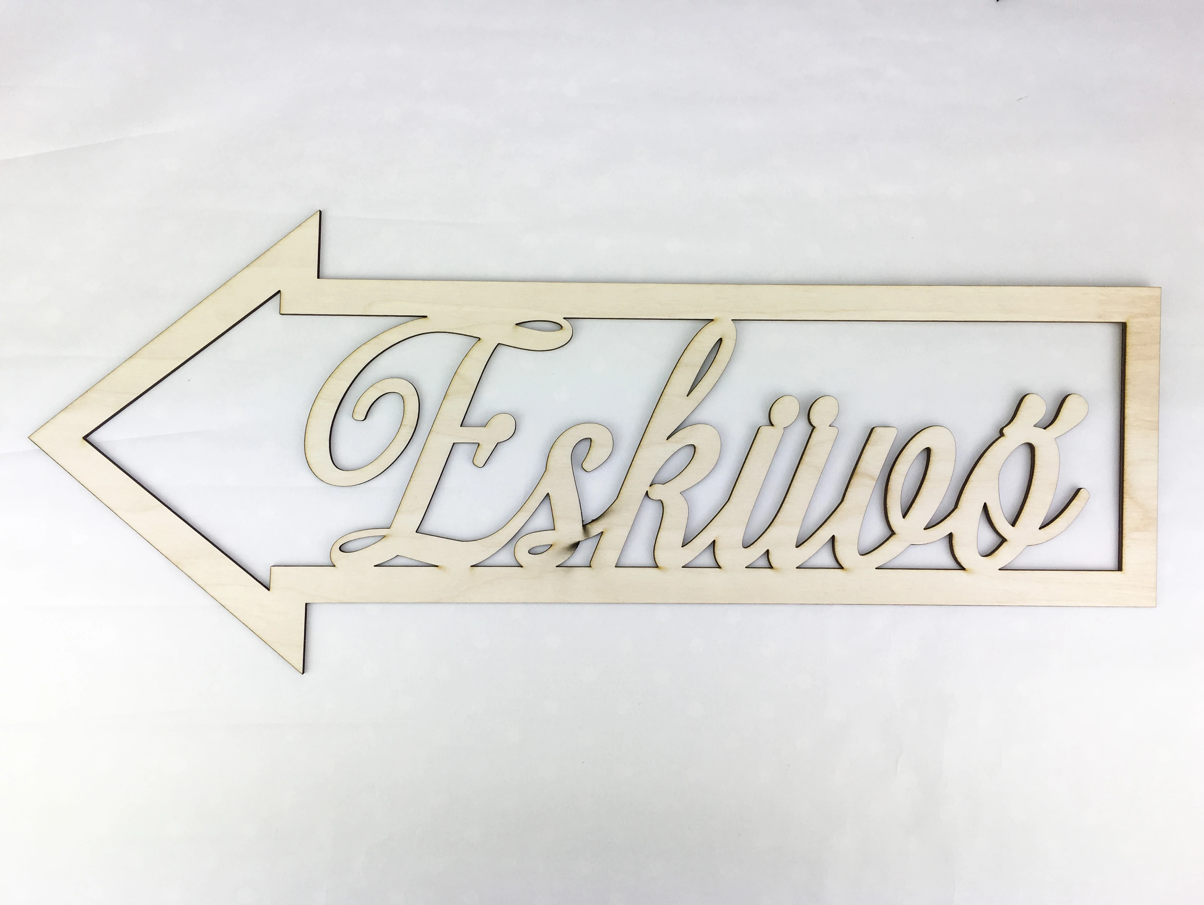 Natúr fa - Esküvő nyíl bal 50cm