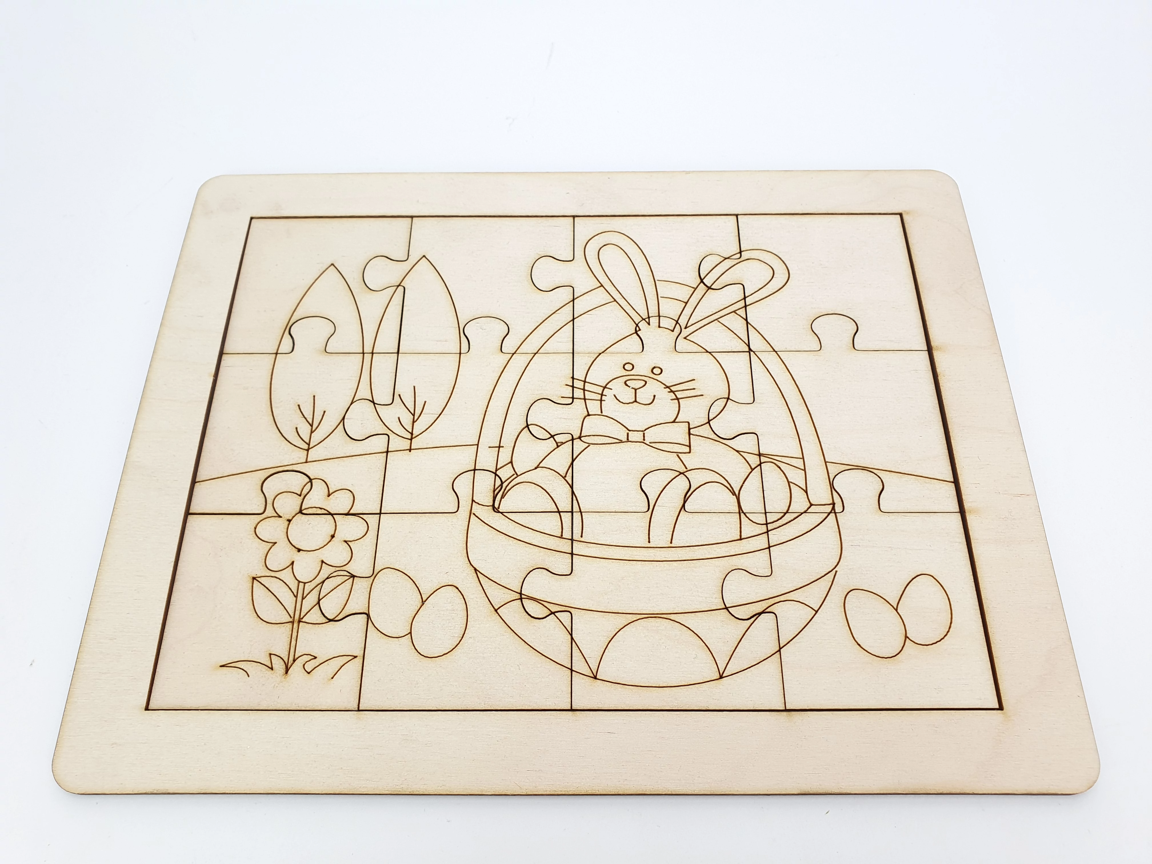 Natúr fa - Puzzle nyuszis