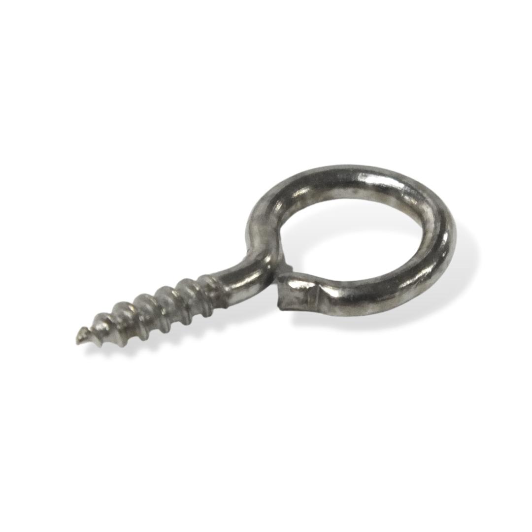 Csavaros akasztó ezüst 10x20mm