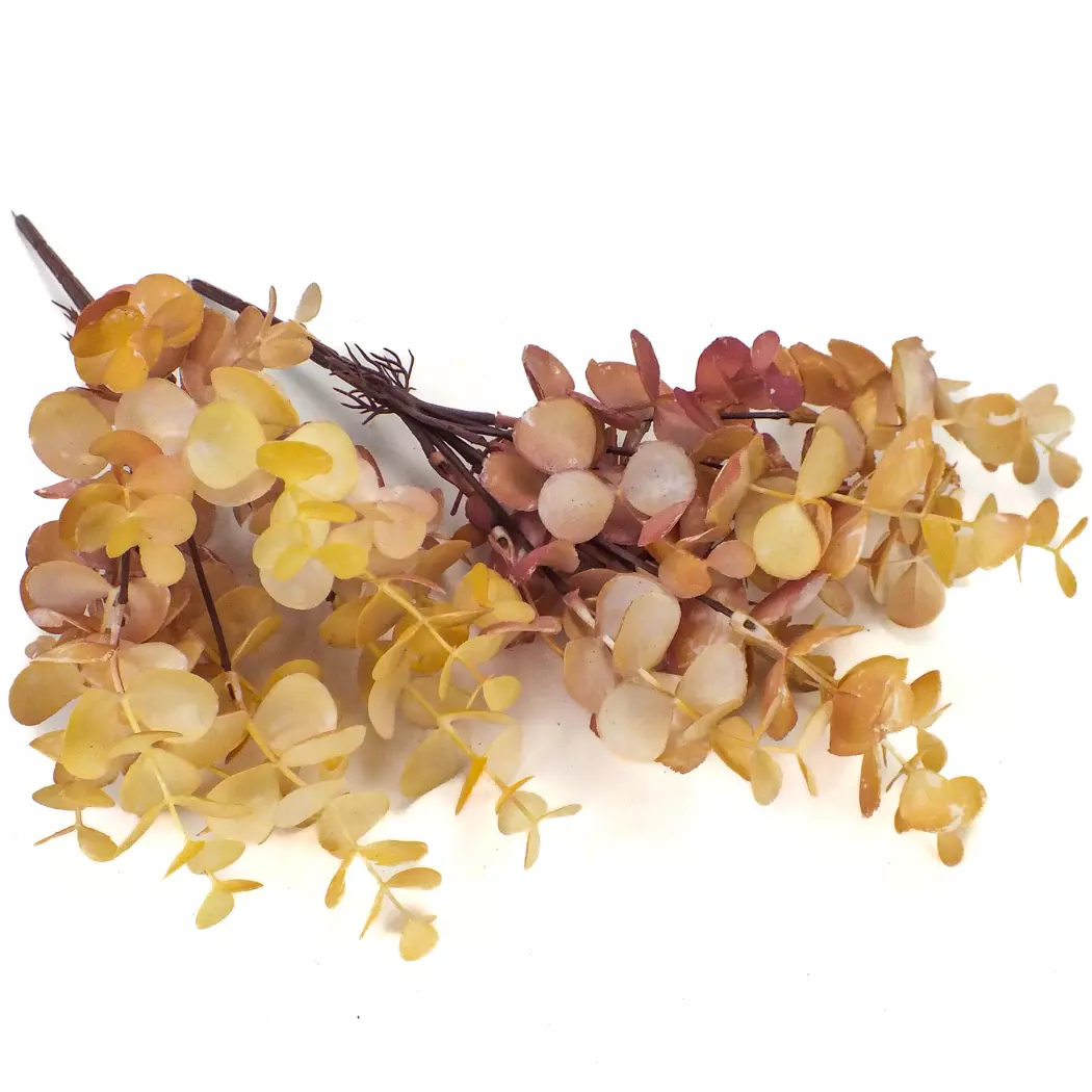 Szárazvirág hatású eukaliptusz csokor natúr-mályva 2db/csomag 300/#